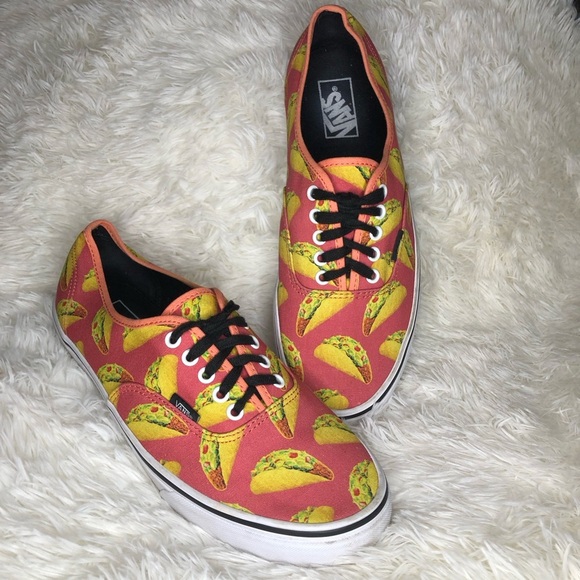 🌮Vans Taco Print Sneakers Men’s 10.5 Women’s 12 🌮 - Picture 4 of 16